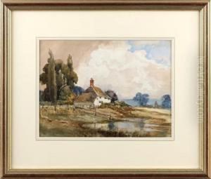 Cottage Near Pulborough, Sussex by Augustus Watford Weedon