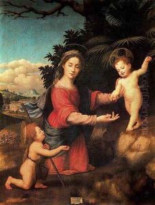 Virgin and Child with the Infant St John the Baptist 1520 by Giuliano Bugiardini