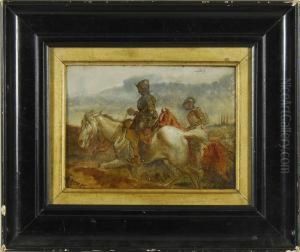 Knights On Horseback by Frederick Weekes