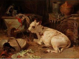 The Little Calf by Henry Weekes