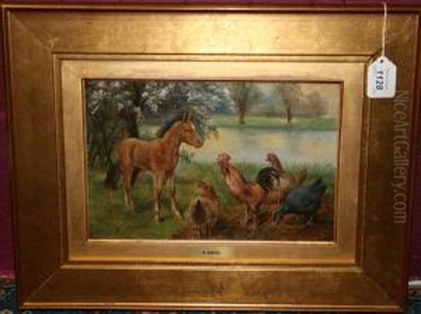 Pony And Chickens - view 1