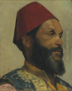 Portrait Of A Turkish Man by Edwin Lord Weeks