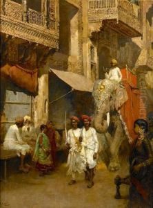 Promenade On An Indian Street by Edwin Lord Weeks