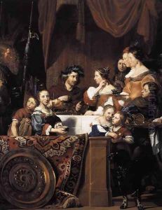 The de Bray Family (The Banquet of Antony and Cleopatra) 1669 by Jan De Bray