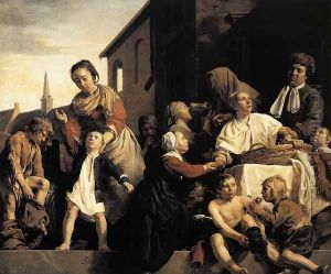 Tending Children at the Orphanage in Haarlem 1663