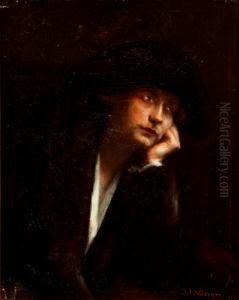 "joven Pensativo" by Jean-Joseph Weerts