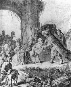 Joseph Receiving His Father and Brothers in Egypt 1655 by Jan De Bray