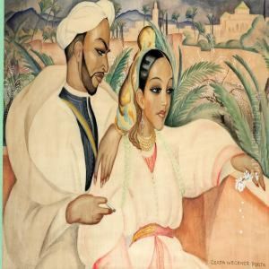 Oriental Couple, Morocco by Gerda Wegener