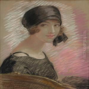 Portrait Of A Woman In Black Dress