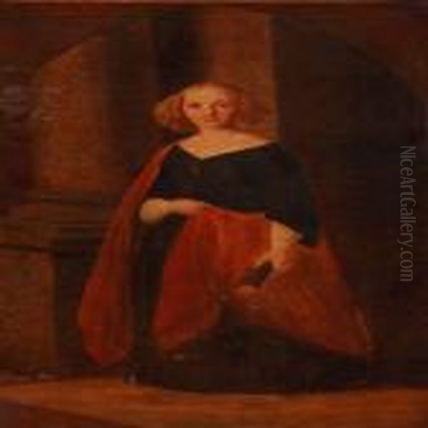 A Young Woman In An Evening Dress - view 1