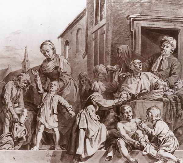 Tending Children in the Orphanage in Haarlem 1663 - view 1