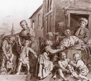 Tending Children in the Orphanage in Haarlem 1663