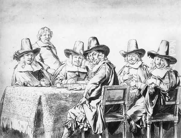 The Regents of the Children's Orphanage in Haarlem 1663 - view 1