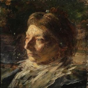 Portrait Of A Lady by Bertha Wegmann
