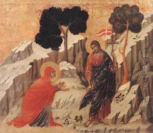 Appearence to Mary Magdalene (Noli me tangere) 1308-11 by Duccio Di Buoninsegna