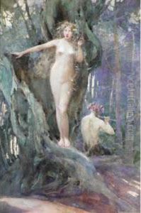 The Magic Of Pan's Flute by John Reinhard Weguelin