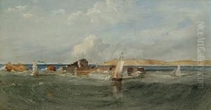 Elizabeth Castle, Jersey, Channel Islands by Edward Henry Wehnert