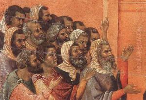 Christ Accused by the Pharisees (detail) 1308-11