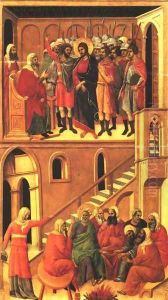 Christ before Annas and Peter Denying Jesus 1308-11