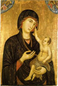 Madonna with Child and Two Angels (Crevole Madonna) 1283-84
