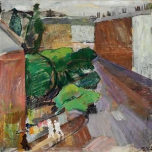 Fra Classensgade, Regnvejr by Edvard Weie