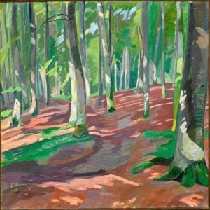 En Solskinsdag I Boserup Skov by Edvard Weie