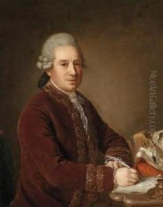 Portrait Of An Austrian Aristocrat At His Desk
