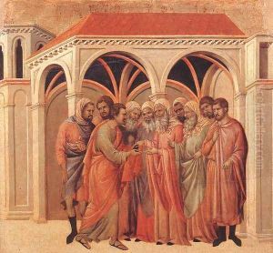 Pact of Judas 1308-11 by Duccio Di Buoninsegna