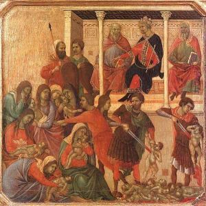 Slaughter of the Innocents 1308-11 by Duccio Di Buoninsegna