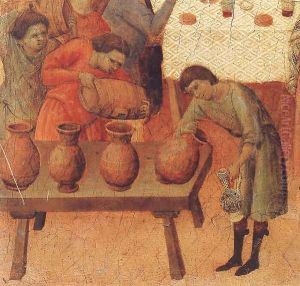 Wedding at Cana (detail) 1308-11 by Duccio Di Buoninsegna