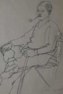 Homme A La Pipe by Joachim Weingart