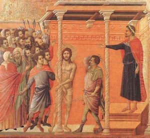 Flagellation 1308-11 by Duccio Di Buoninsegna