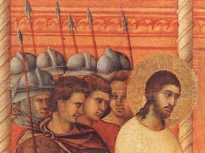 Christ Before Pilate Again (detail) 1308-11