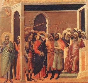 Christ Mocked 1308-11 by Duccio Di Buoninsegna