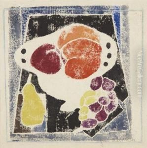 Grapes And Peaches by Agnes Weinrich