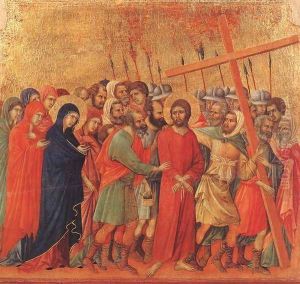 Way to Calvary 1308-11 by Duccio Di Buoninsegna