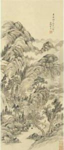 Landscape by He Weipu