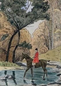 Cavaliere Al Guado by Harrison William Weir