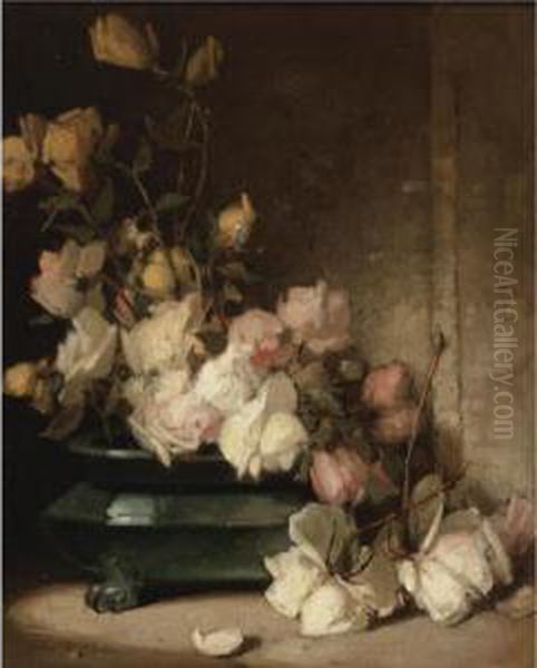 Pink And White Roses - view 1