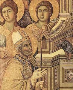 Maestà (detail 3) 1308-11 by Duccio Di Buoninsegna