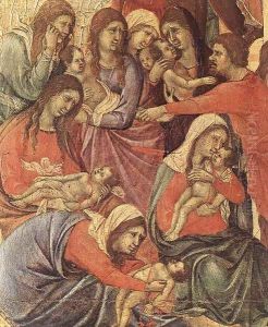 Slaughter of the Innocents (detail) 1308-11 by Duccio Di Buoninsegna