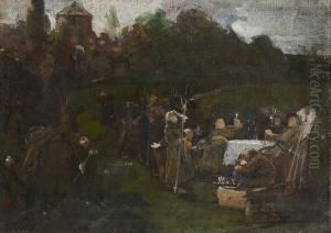 "heuernte Vor Dem Kloster" by Joseph Emanuel Weiser