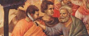 Christ Taken Prisoner (detail 2) 1308-11 by Duccio Di Buoninsegna