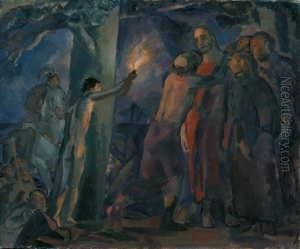Der Judaskuss by Albert Weisgerber