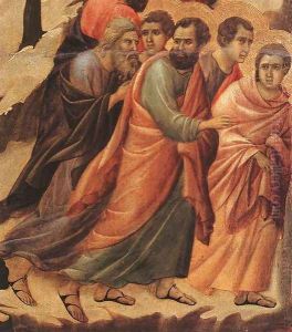 Christ Taken Prisoner (detail 1) 1308-11 by Duccio Di Buoninsegna