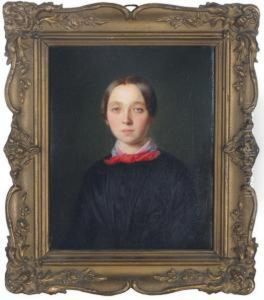 Portrait Of Mrs. Sophia Toedter; And Two Companion Familyportraits