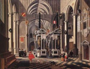 The Tomb Of William The Silent In An Imaginary Church 1620 by Bartholomeus Van Bassen