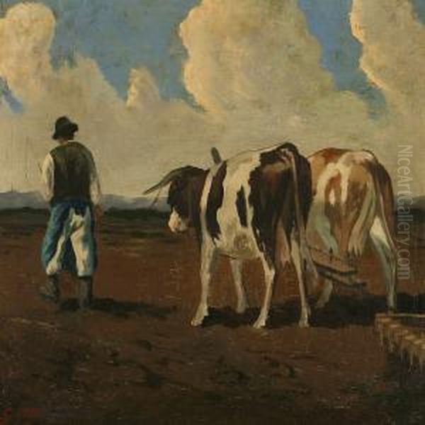 A Farmerwith Cows - view 1