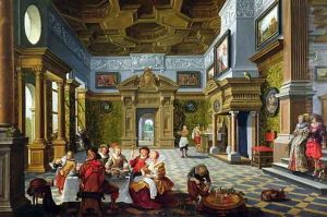 Interior of a Palatial Room 1622 by Bartholomeus Van Bassen