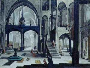 Procession in a Cathedral by Bartholomeus Van Bassen